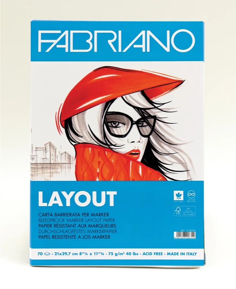 Fabriano Layout Marker Pad, 8.5 x 11.7