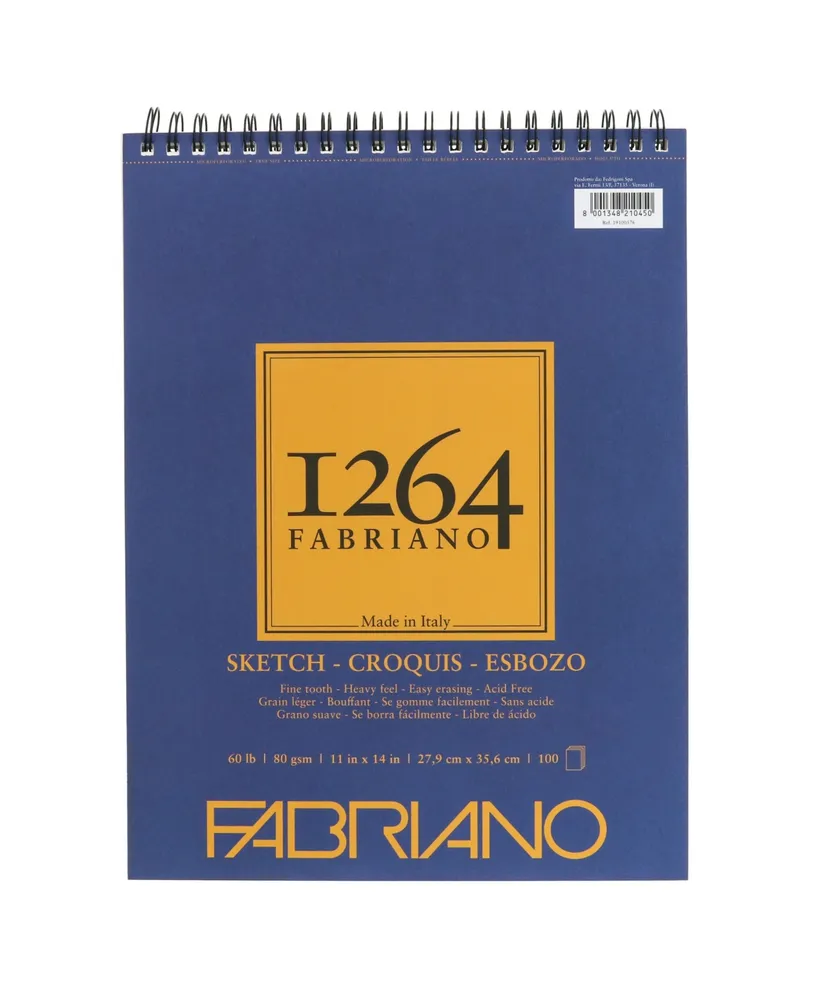 Fabriano 1264 Sketch Spiral Bound Pad, 11" x 14"