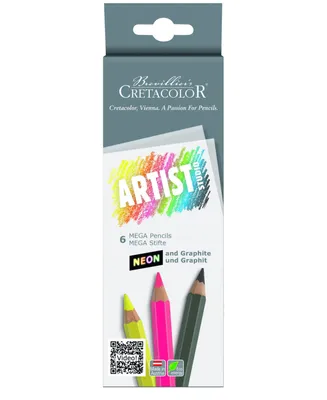 Cretacolor Artist Studio Mega Neon Pencil 6 Piece Set