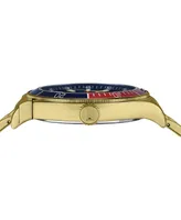 Salvatore Ferragamo Men's Swiss 1898 Sport Gold Ion Plated Stainless Steel Bracelet Watch 44mm