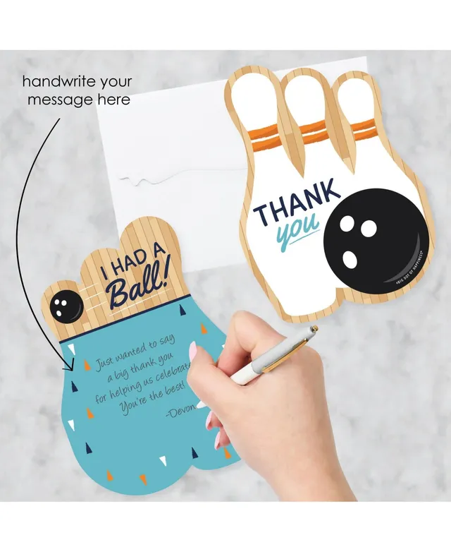Big Dot of Happiness Let's Go Fishing - Shaped Thank You Cards - Fish  Themed Birthday Party or Baby Shower Thank You Note Cards with Envelopes -  Set
