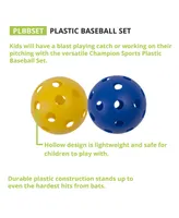 Champion Sports Plastic Baseballs, Set of 18