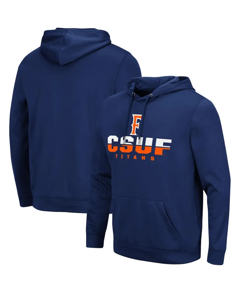 Men's Colosseum Navy Cal State Fullerton Titans Lantern Pullover Hoodie