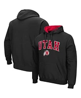 Colosseum Men's Utah Utes Arch and Logo Pullover Hoodie