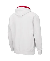 Men's Colosseum White Ohio State Buckeyes Arch and Logo 3.0 Full-Zip Hoodie