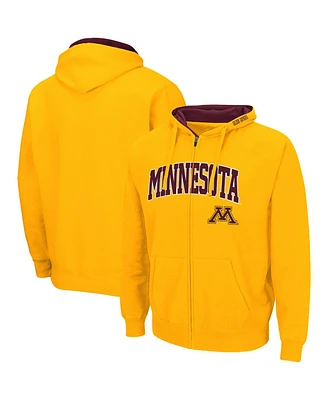 Colosseum Men's Minnesota Golden Gophers Arch Logo 3.0 Full-Zip Hoodie