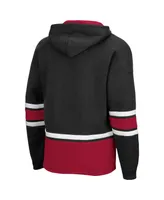 Men's Colosseum Black Stanford Cardinal Lace Up 3.0 Pullover Hoodie