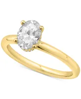 Gia Certified Diamond Oval Engagement Ring (1 ct. t.w.) in 14k Gold