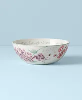 Lenox Dinnerware, Butterfly Meadow Serving Bowl Live Well, Laugh Often