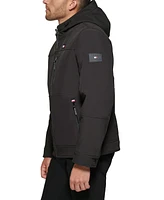 Tommy Hilfiger Men's Sherpa-Lined Softshell Hooded Jacket