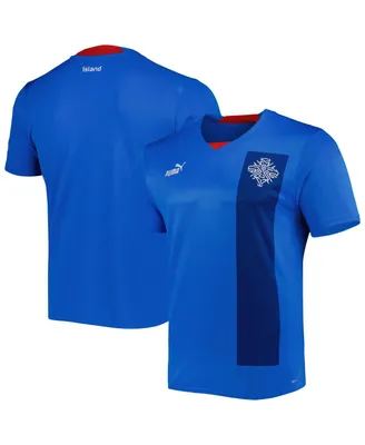 Men's Puma Blue Iceland National Team 2022/23 Home Replica Jersey