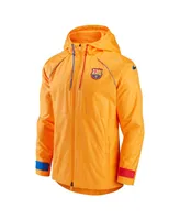 Men's Nike Orange Barcelona All-Weather Full-Zip Jacket