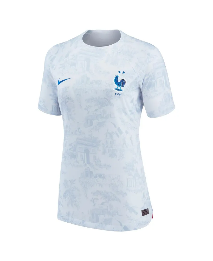 Women's Nike White France National Team 2022/23 Away Breathe Stadium Replica Blank Jersey