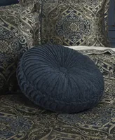 J Queen New York Weston Tufted Decorative Pillow, 15" Round