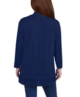 Ny Collection Petite Sharkbite Hem Cardigan
