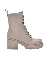 Guess Women's Juel Low Heel Lace Up Combat Booties