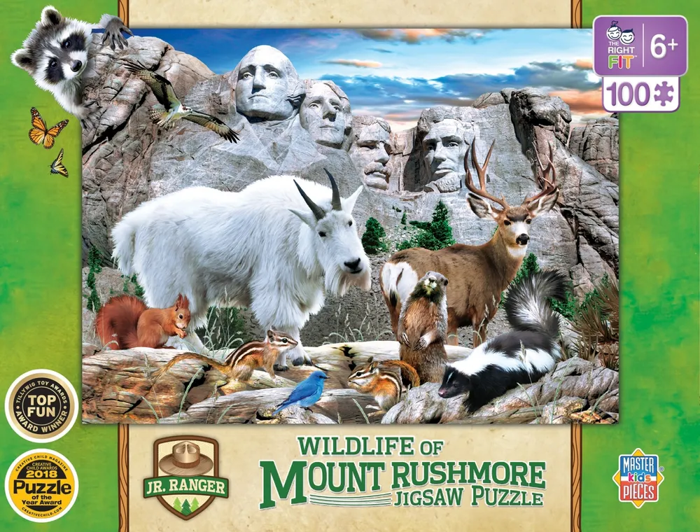 Masterpieces Wildlife of Mount Rushmore - 100 Piece Jigsaw Puzzle