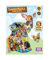 Masterpieces Fawn Friends - 100 Piece Shaped Jigsaw Puzzle