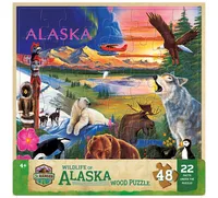 Masterpieces Jr. Ranger Wildlife of Alaska 48 Piece Wood Jigsaw Puzzle