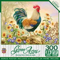 Masterpieces Green Acres Morning Glory 300 Piece Ez Grip Jigsaw Puzzle