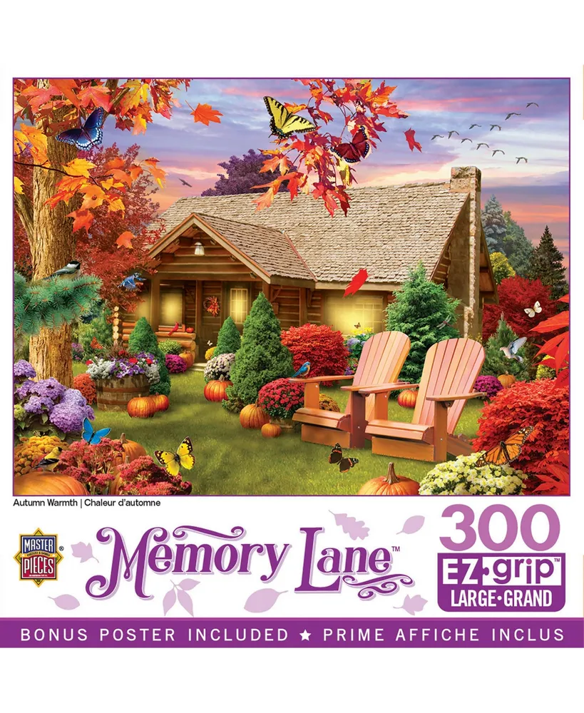 Masterpieces Memory Lane Autumn Warmth 300 Piece Ez Grip Jigsaw Puzzle