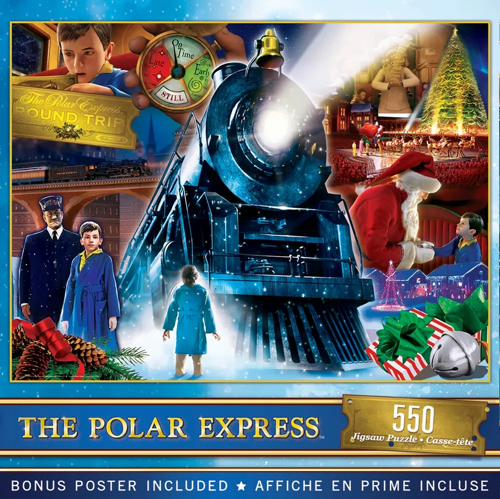 Masterpieces The Polar Express - Ride 550 Piece Glitter Jigsaw Puzzle