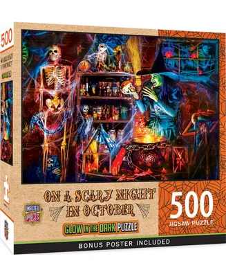 Masterpieces Glow in the Dark - On a Scary Night in October 500 Piece Puzzle