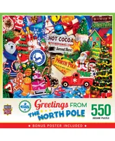 Masterpieces Greetings From The North Pole - 550 Piece Jigsaw Puzzle
