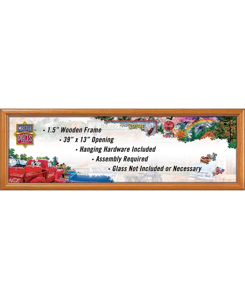 MasterPieces Puzzles Panoramic Wood Jigsaw Puzzle Frame - 1000 Piece - 13"x39"