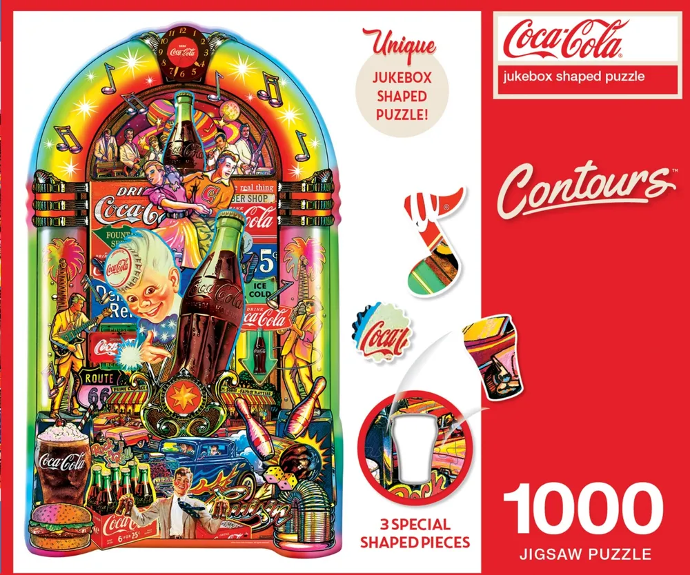 Masterpieces Coca-Cola Jukebox 1000 Piece Shaped Jigsaw Puzzle