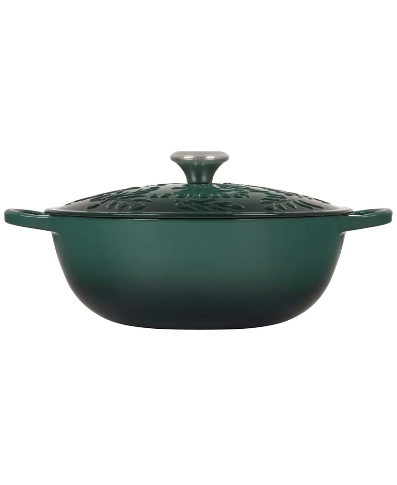 Le Creuset Olive Branch Signature Cast Iron Soup Pot, 5.25 Quart