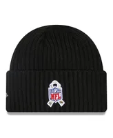 Big Boys New Era Black New England Patriots 2022 Salute To Service Knit Hat