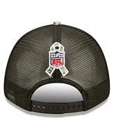 Men's New Era Black, Camo Arizona Cardinals 2022 Salute To Service 9FORTY Snapback Trucker Hat