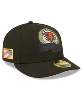 Men's New Era Black Chicago Bears 2022 Salute To Service Low Profile 59FIFTY Fitted Hat