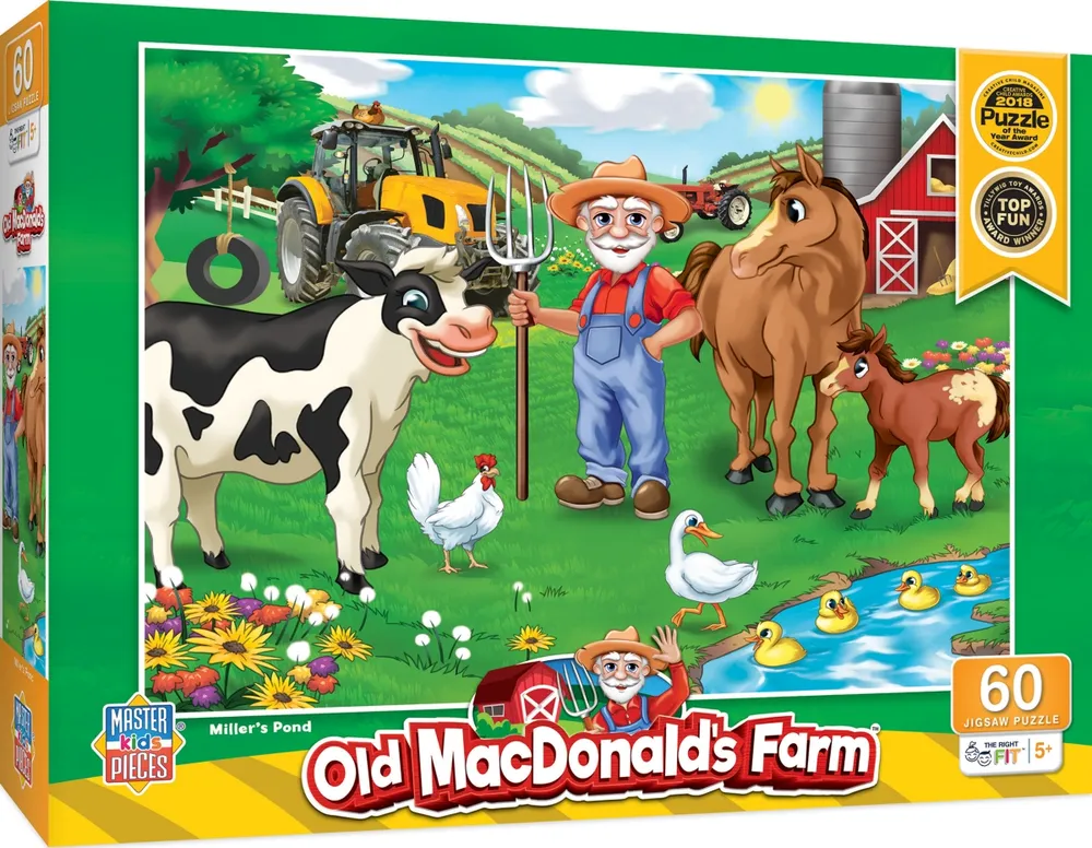 Masterpieces Old MacDonald's Farm Miller's Pond 60 Piece Jigsaw Puzzle