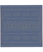 Liora Manne' Panel Stripe 7'10" x Square Outdoor Area Rug