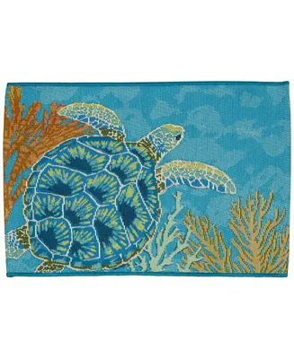 Liora Manne' Esencia Seaturtle Garden 2'5" x 3'11" Area Rug