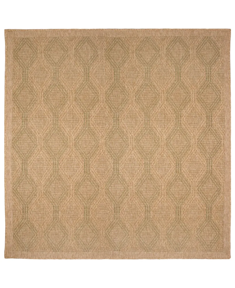 Liora Manne' Sahara Links 7'10" x 7'10" Square Outdoor Area Rug