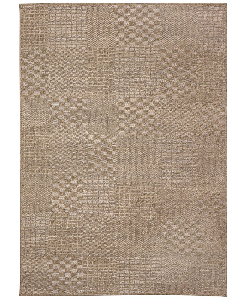 Liora Manne' Orly Patchwork 3'3" x 4'11" Outdoor Area Rug