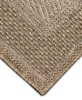 Liora Manne' Orly Border 5'3" x 7'3" Outdoor Area Rug