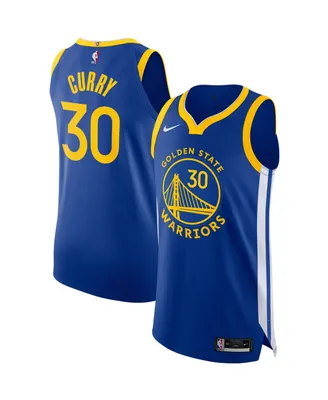 Men's Nike Stephen Curry Royal Golden State Warriors 2020/21 Authentic Jersey - Icon Edition