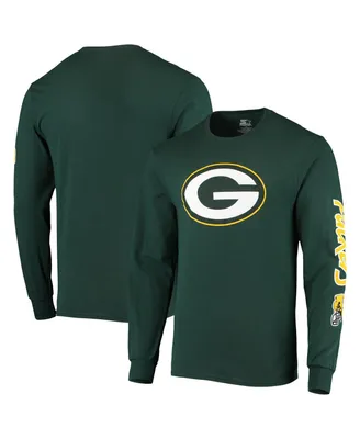 Men's Starter Green Green Bay Packers Halftime Long Sleeve T-shirt
