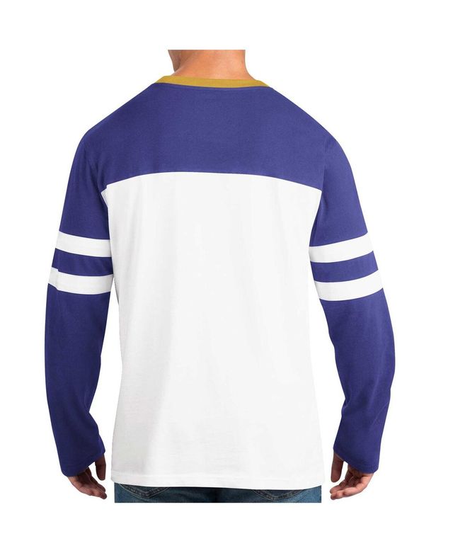 Men's Starter Navy/White Dallas Cowboys Halftime Long Sleeve T-Shirt Size: Medium