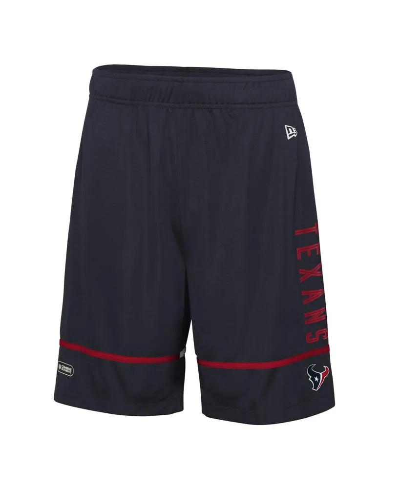 Men's New Era Navy Houston Texans Combine Authentic Rusher Training Shorts