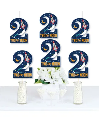 2nd Birthday Two The Moon - Decor Diy Second Birthday Party Essentials - 20 Ct