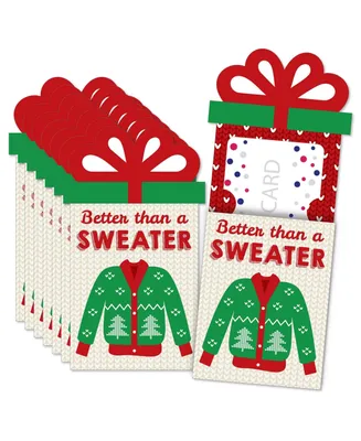 Ugly Sweater - Christmas Money & Gift Card Sleeves Nifty Gifty Card Holders 8 Ct