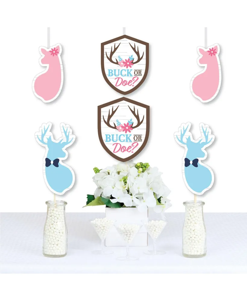 Big Dot Of Happiness Buck or Doe - Decorations Diy Hunting Gender Reveal  Party Essentials - 20 Ct