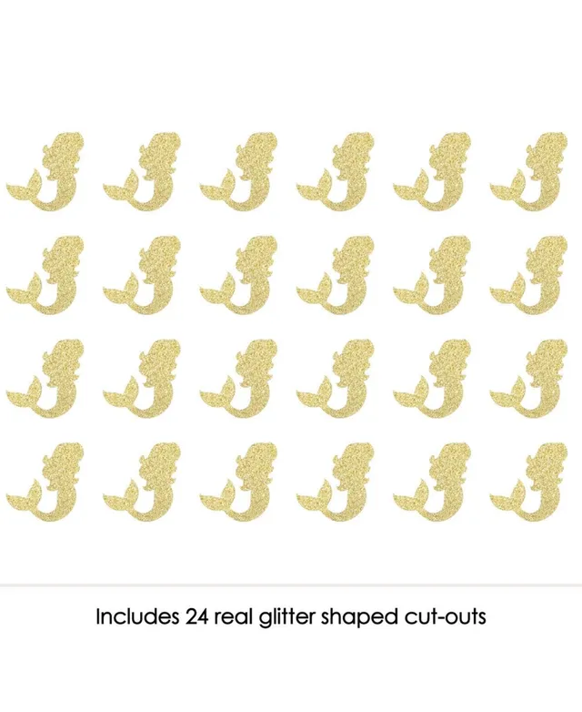  Gold Glitter Star - No-Mess Real Gold Glitter Cut-Outs