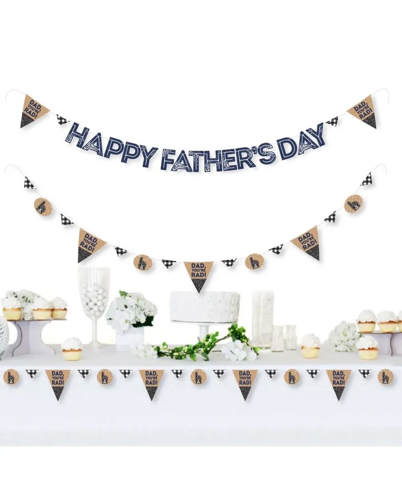 My Dad is Rad - Letter Banner Decor - 36 Cutouts & Happy Father's Day Letters