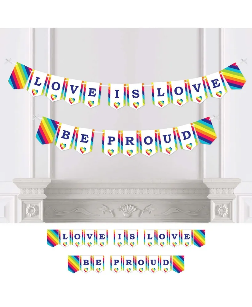 Love is Love - Pride Bunting Banner Party Decor - Love is Love Be Proud